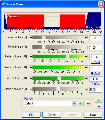 Voice Over Screenshot